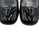 Prada Shoe Size 37 Black & White Patent Leather Square Toe Triangle Logo Pumps Black & White / 37