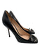 Gucci Shoe Size 38 Black & Silver Leather Square Toe Dionysus High Heel Pumps Black & Silver / 38