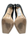 Gucci Shoe Size 38 Black & Silver Leather Square Toe Dionysus High Heel Pumps Black & Silver / 38
