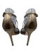 Gucci Shoe Size 38 Gold Taupe Leather open toe Crystals Interlocking GG Sandals Gold Taupe / 38