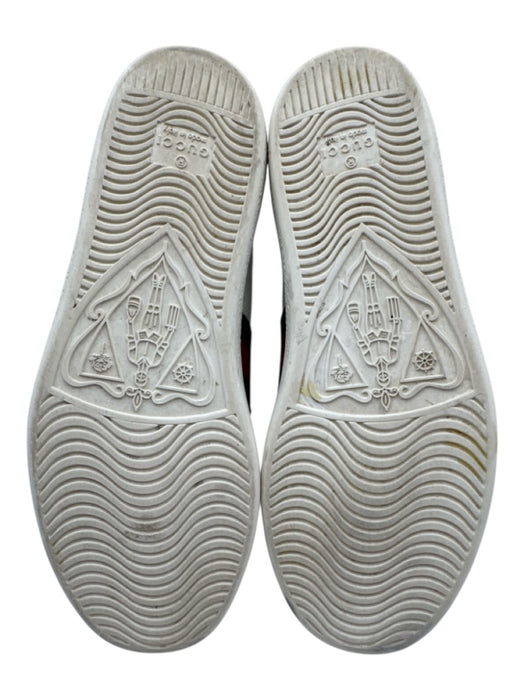 Gucci Shoe Size 36.5 White, Green, Red Leather Upper Round Toe Bee Sneakers White, Green, Red / 36.5