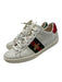 Gucci Shoe Size 36.5 White, Green, Red Leather Upper Round Toe Bee Sneakers White, Green, Red / 36.5