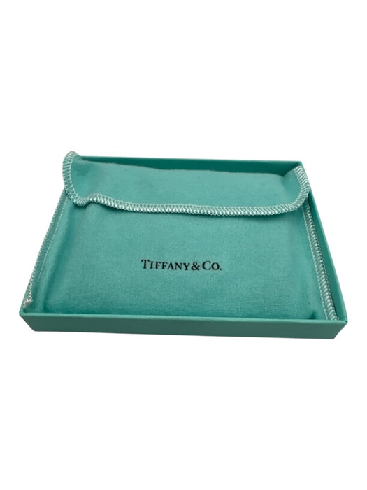 Tiffany & Co. Dark Gray Leather Card Holder Logo 5 Pocket Wallets Dark Gray