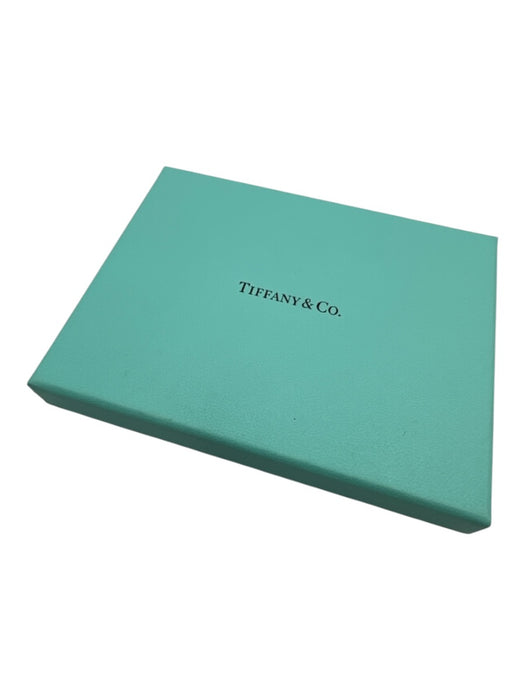 Tiffany & Co. Dark Gray Leather Card Holder Logo 5 Pocket Wallets Dark Gray
