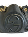 Gucci Black Leather Gold hardware Interlocking GG Chain Strap Soho Bag Black / Medium