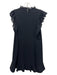 Rebecca Taylor Size 8 Black Triacetate & Polyester Sleeveless Lace Detail Dress Black / 8