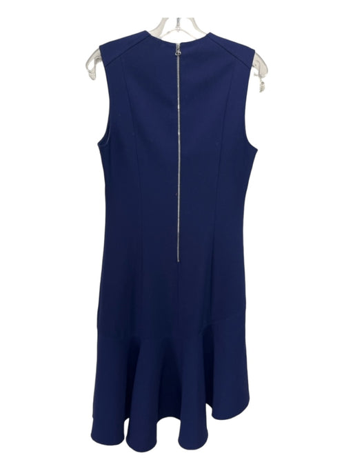 Elizabeth & James Size 10 Navy Blue Polyester & Rayon Sleeveless Back Zip Dress Navy Blue / 10