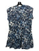 Marie Oliver Size Medium Navy, Blue & White Cotton Cap Sleeve Tie Dye Dress Navy, Blue & White / Medium