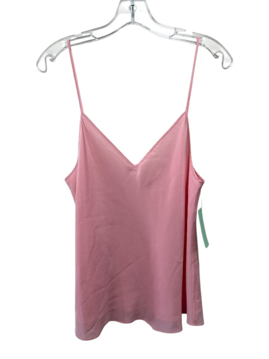 Beautiful People Size L Light Pink Silk Spaghetti Strap V Neck Camisole Tank Top Light Pink / L