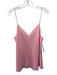 Beautiful People Size L Light Pink Silk Spaghetti Strap V Neck Camisole Tank Top Light Pink / L