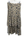 Anna Cate Size M Beige, Yellow & Blue Cotton Floral Paisley Side Zip Maxi Skirt Beige, Yellow & Blue / M