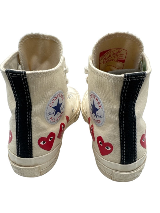 Converse x Comme Des Garcon Shoe Size 9 Cream & Red Canvas Upper Heart Sneakers Cream & Red / 9