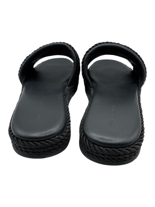 Tory Burch Shoe Size 9.5 Black textile upper Rope Slide Mule Platform Sandals Black / 9.5