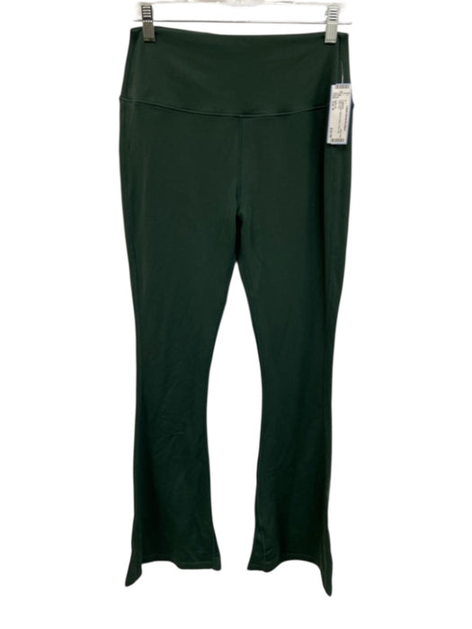 Splits 59 Size Est M Dark Green Stretch Waist Flare Leg High Rise Leggings Dark Green / Est M