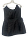Heiress Beverly Hills Size XL Black Polyester Strapless Satin Boning Mini Dress Black / XL