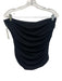 Reformation Size Large Black & Gold Nylon Blend Strapless Mesh Front keyhole Top Black & Gold / Large