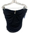 Reformation Size Large Black & Gold Nylon Blend Strapless Mesh Front keyhole Top Black & Gold / Large