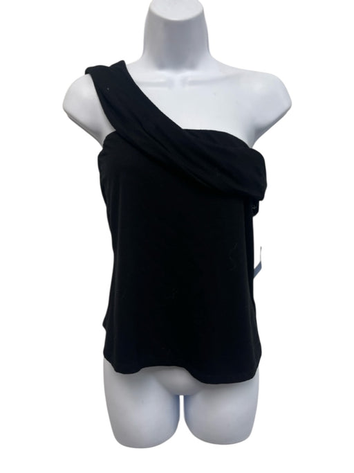 Reformation Size Large Black Lyocell blend Strapless Off Shoulder Cut Out Top Black / Large