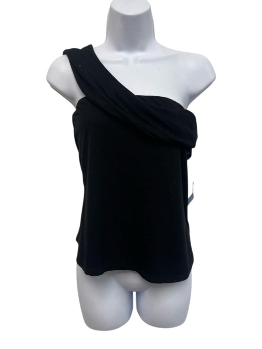 Reformation Size Large Black Lyocell blend Strapless Off Shoulder Cut Out Top Black / Large