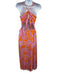 ASTR The Label Size Medium Orange & Purple Polyester Spaghetti Strap Dress Orange & Purple / Medium