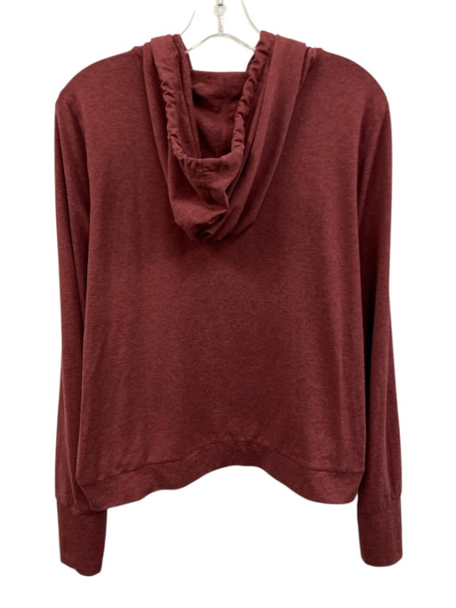 Vuori Size Large Red Long Sleeve Heathered Hood Sweater Red / Large