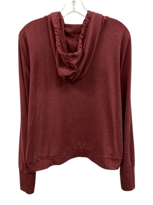 Vuori Size Large Red Long Sleeve Heathered Hood Sweater Red / Large