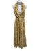 Love Shack Fancy Size M Gold, Red & Green Viscose Blend Halter Floral Dress Gold, Red & Green / M