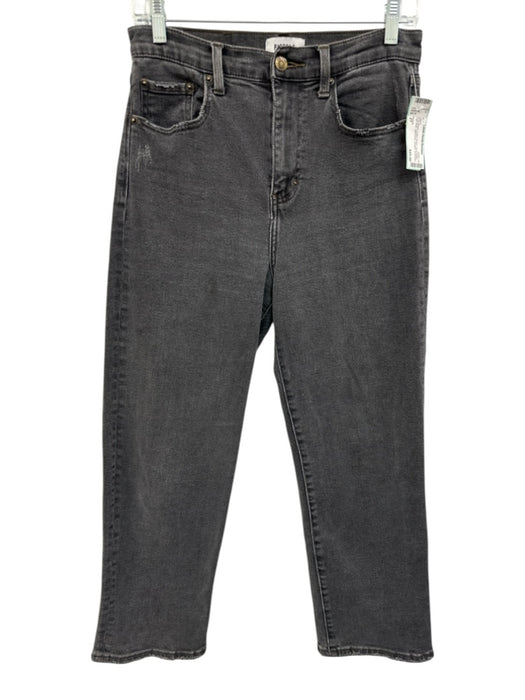 Pistola Size 27 Gray Wash Cotton Denim Zip & Button High Rise distressed Jeans Gray Wash / 27