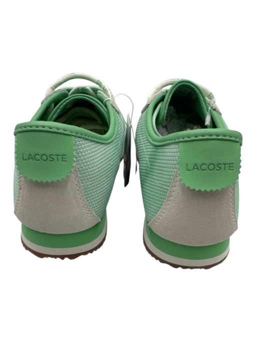 Lacoste Shoe Size 9.5 Mint Green & White Synthetic & Suede Lace Up Logo Sneakers Mint Green & White / 9.5