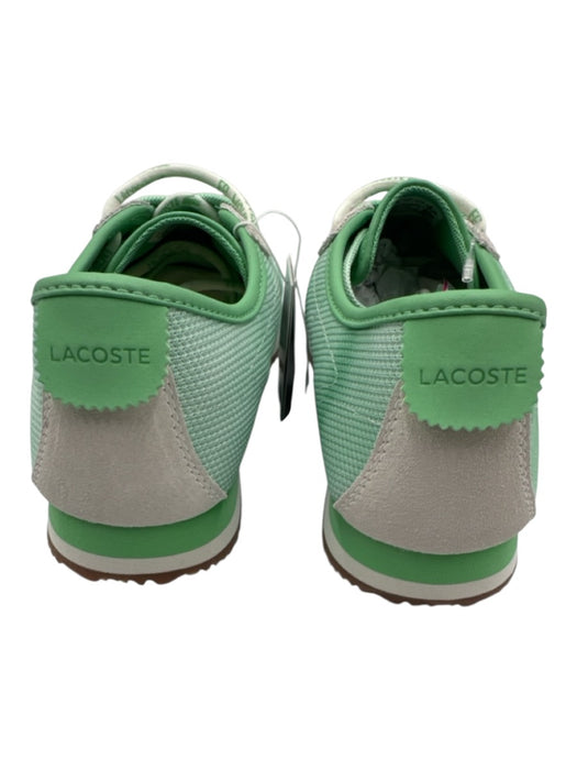 Lacoste Shoe Size 9.5 Mint Green & White Synthetic & Suede Lace Up Logo Sneakers Mint Green & White / 9.5