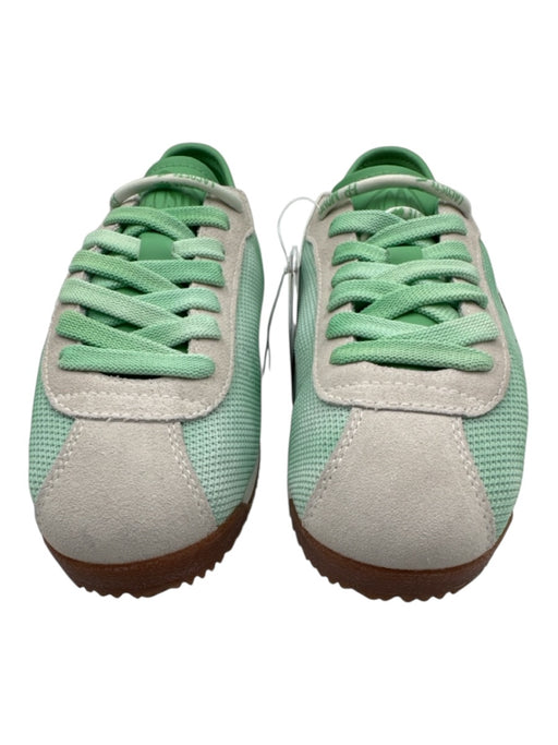 Lacoste Shoe Size 9.5 Mint Green & White Synthetic & Suede Lace Up Logo Sneakers Mint Green & White / 9.5