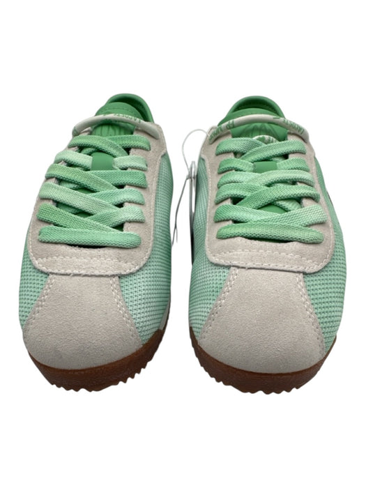 Lacoste Shoe Size 9.5 Mint Green & White Synthetic & Suede Lace Up Logo Sneakers Mint Green & White / 9.5