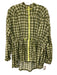 Daily Practice Size S Green & White Polyamide Hood Checked Rain Coat Jacket Green & White / S