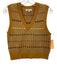 Madewell Size S Mustard Yellow & Multi Wool & Polyamide Sleeveless V Neck Top Mustard Yellow & Multi / S
