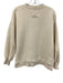 Grey State Size S Cream White Cotton Quilted Snap Sides Crew Neck Sweater Cream White / S