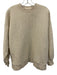 Grey State Size S Cream White Cotton Quilted Snap Sides Crew Neck Sweater Cream White / S