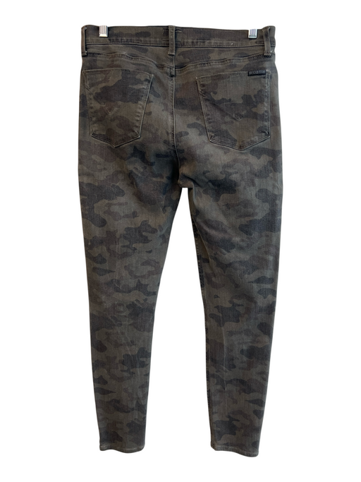 Hudson Size 30 Green & Gray Viscose & Cotton Camoflage 5 Pocket Zip Fly Jeans Green & Gray / 30