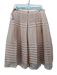 Moulinette Soeurs Size 0 Peach Polyester Horizontal Pleats Back Zip A Line Skirt Peach / 0