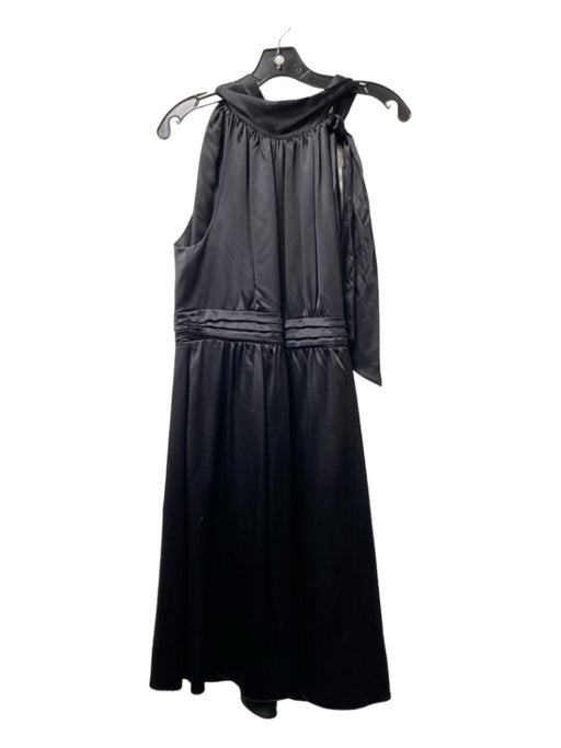 Shoshanna Size 12 Black Lead & Cadmium neck tie Side Zip Halter Dress Black / 12