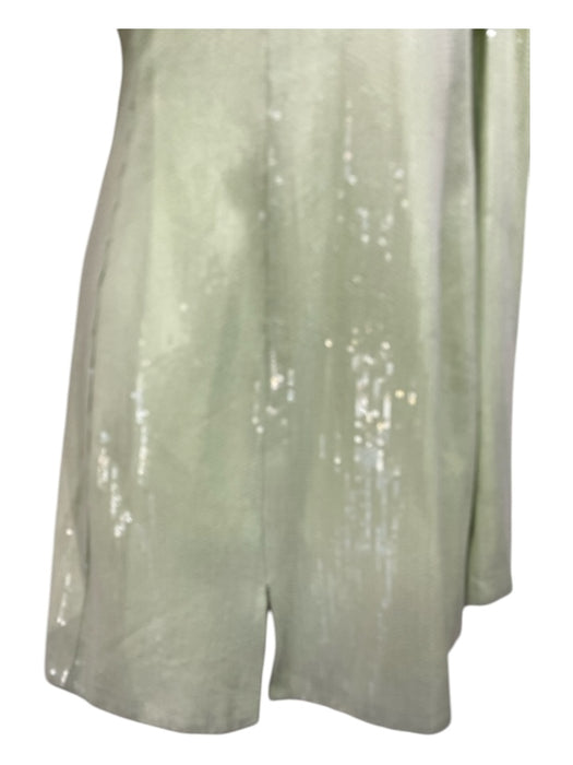 Alice McCall Size 2 Light Green Viscose & Rayon Mini Sequin Cold Shoulder Dress Light Green / 2