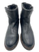 Frye Shoe Size 7 Black Leather Ankle Round Toe Fur Lining Booties Black / 7