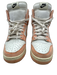 Nike Shoe Size 6.5 White & Orange Leather & Textile Frayed Colorblock Sneakers White & Orange / 6.5