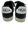 Veja Shoe Size 37.5 Black & Cream Leather Logo Lace Up Low Top Sneakers Black & Cream / 37.5