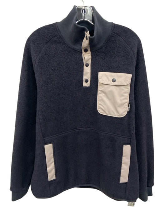 Cotopaxi Size M Dark Gray & White Polyester Fleece High Neck Jacket Dark Gray & White / M