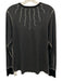 Alp N Rock Size L Gray, Black & White Cotton Blend Heathered Embroidered Top Gray, Black & White / L