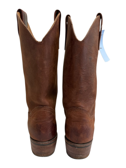 Eddie Bauer Shoe Size 8.5 Brown Leather Upper Embroidered Western Cowboy Boots Brown / 8.5