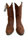Eddie Bauer Shoe Size 8.5 Brown Leather Upper Embroidered Western Cowboy Boots Brown / 8.5