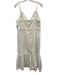 Lovers + Friends Size XL White Cotton Blend Sleeveless Lace Trim Voile Dress White / XL