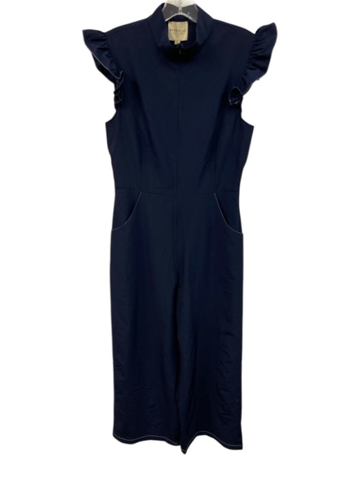 Byrdie Golf Size L Navy Blue Polyester Zip Detail Pockets Jumpsuit Navy Blue / L