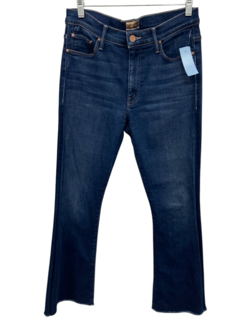 Mother Size 30 Medium Wash Cotton Zip Fly Frayed Hem Jeans Medium Wash / 30